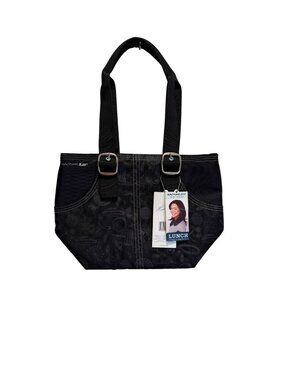 NWT Rachael Ray Black Lunch Tote Bag With Insulated Interior & Adjustable Straps